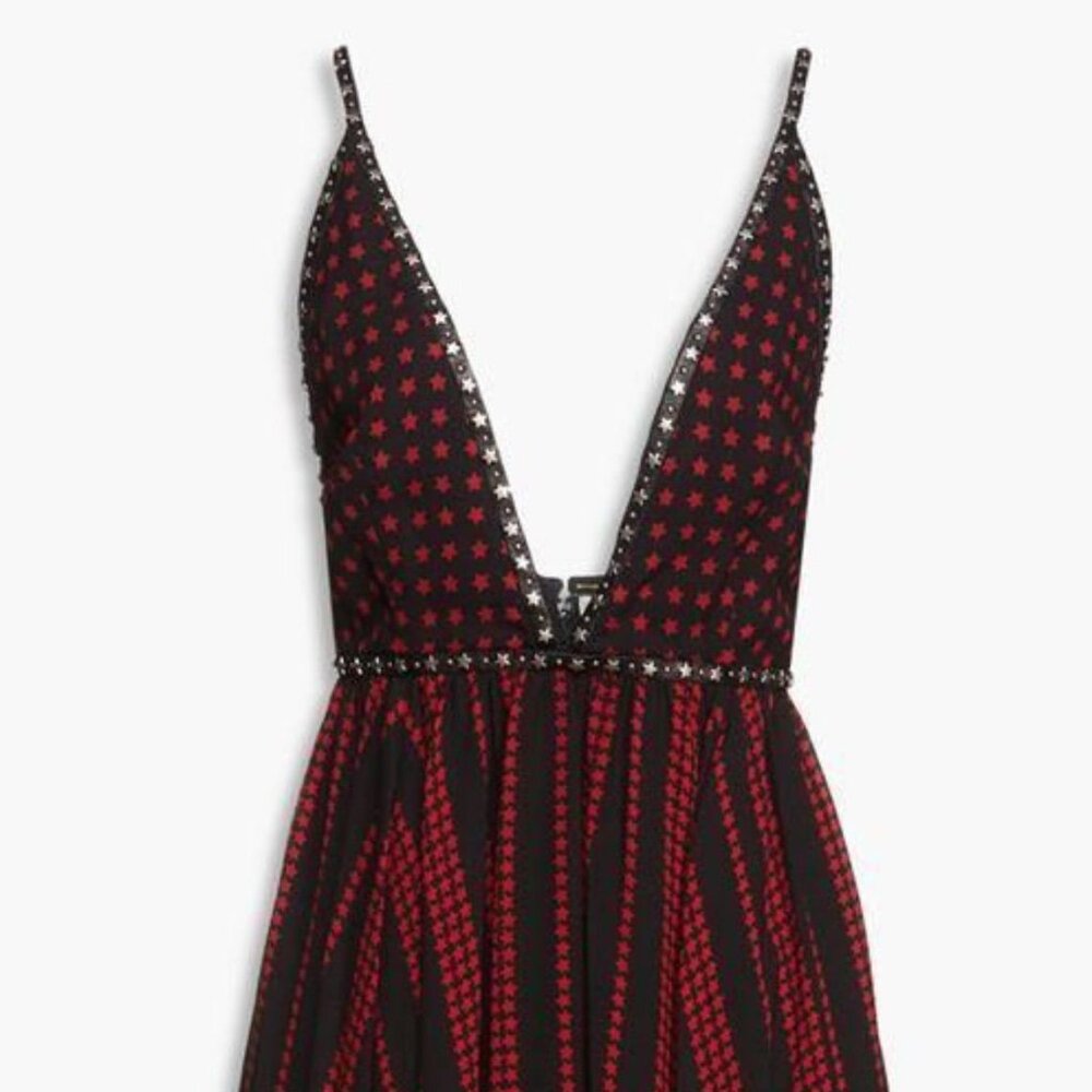 SAINT LAURENT STAR MINI DRESS